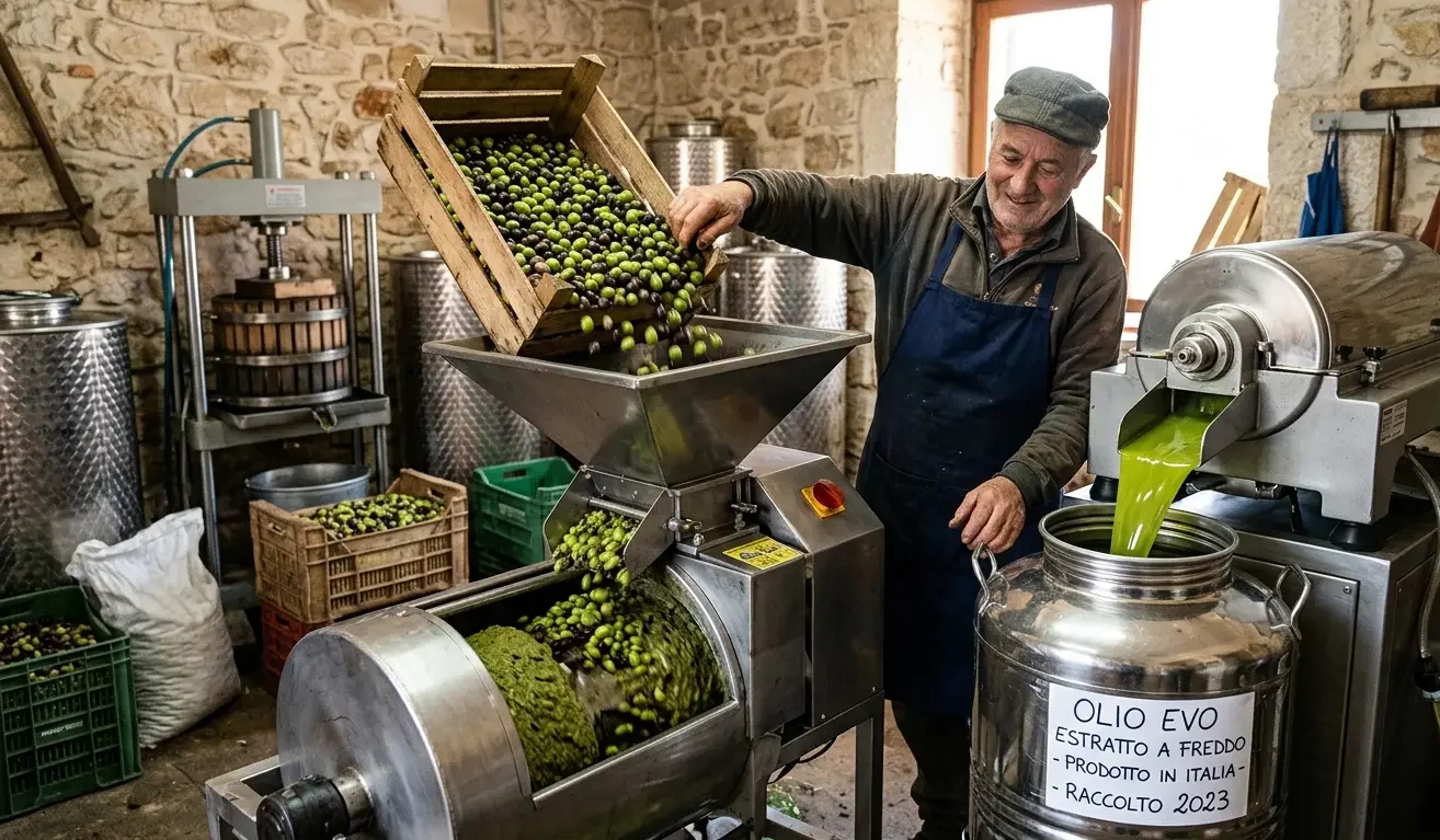 Olio Extravergine Estratto a Freddo 